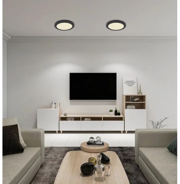 Globo 12379-24B - Plafoniera LED LASSE LED/24W/230V