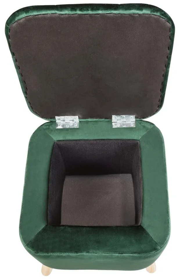 Sgabello in velluto verde - Wenko