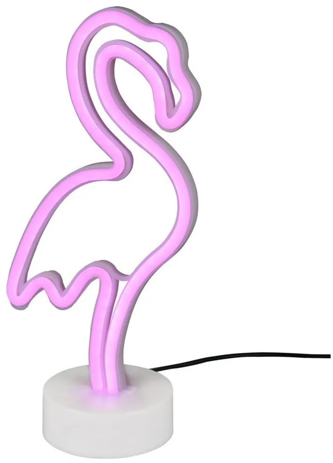 Lampada da tavolo a LED bianca (altezza 29 cm) Flamingo - Reality