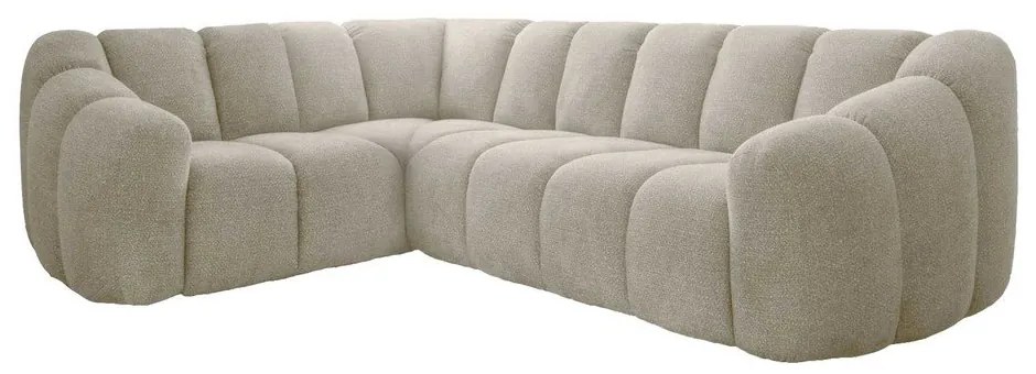 Divano angolare beige (con penisola a sinistra/a L) Shell – Miuform