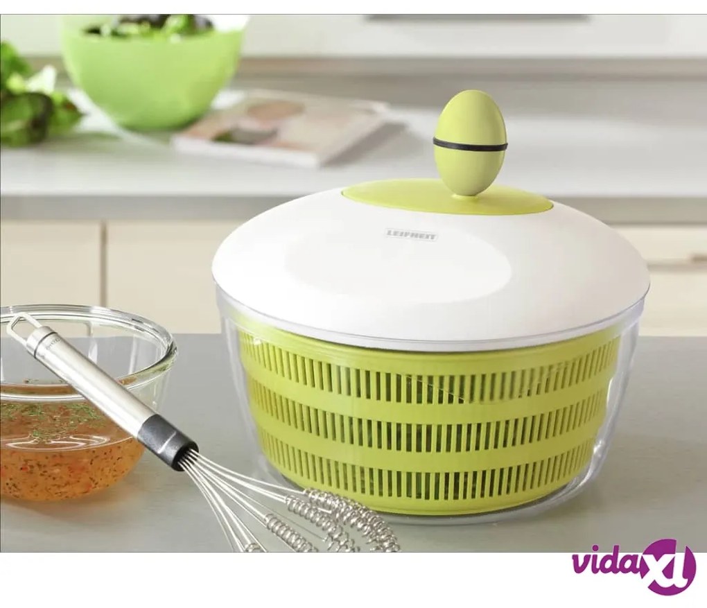 Leifheit Centrifuga per Insalata Trend 4 L Bianca e Verde