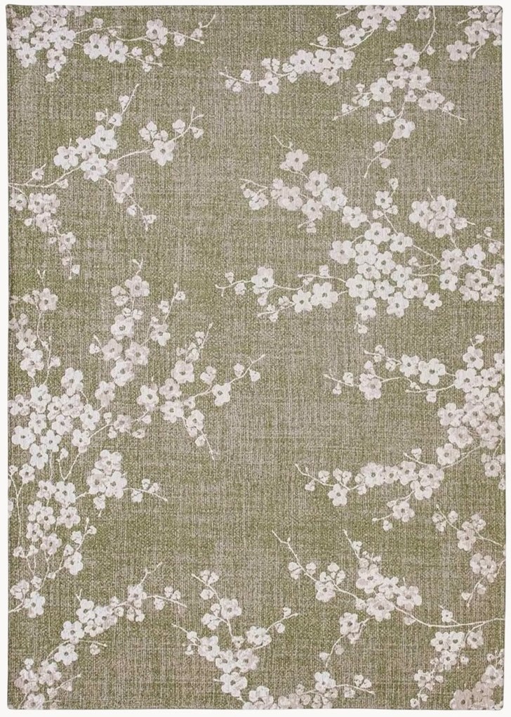 Tappeto jacquard lavabile da interno-esterno Sakura