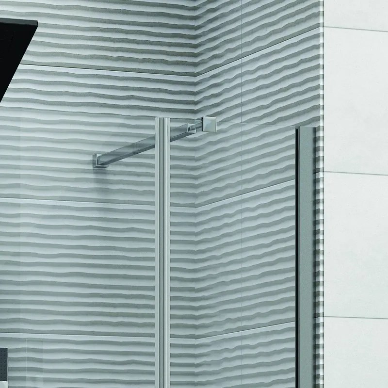 Porta doccia nicchia 170cm battente e fisso | KS5000 - KAMALU