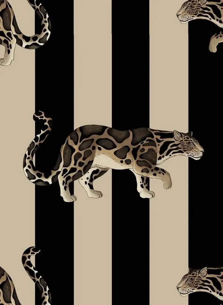House of Hackney Carta da parati Prowl - Clay & Black