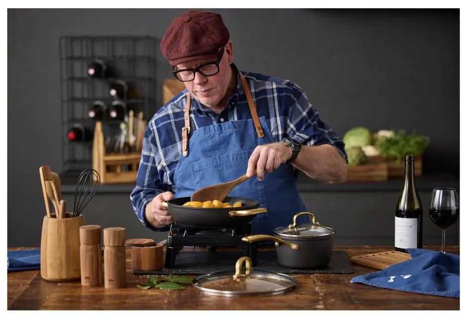 Casseruola in alluminio con coperchio incluso/con superficie antiaderente adatta all'induzione 1,5 l – Holm