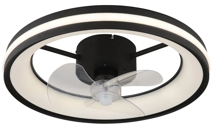 Globo 03651 - Plafoniera LED con ventilatore GATIAN LED/30W/230V nero + +TC