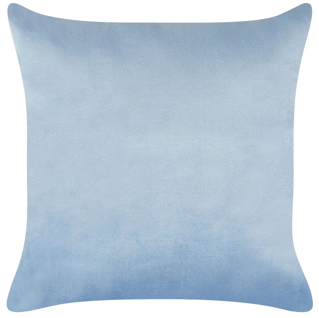 Chaise longue sinistra velluto blu e azzurro GONESSE Beliani