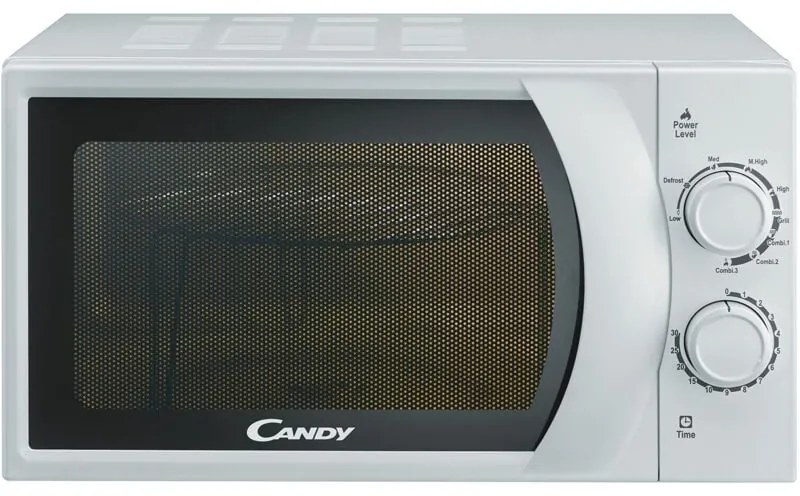 Idea Forno a Microonde con Grill, 20 Litri, 700W, 6 Livelli di Potenza, Programma Defrost, Timer e Segnale di Fine Cottura, Libera Installazione,