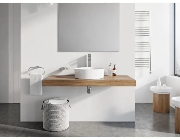 Ravak XJX01140001 - Lavabo da appoggio UNI Ø 40 cm ceramica/bianco