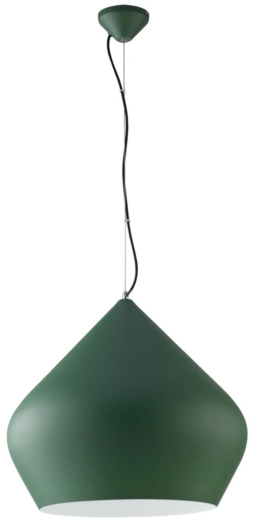 Lampadario Sospensione Led Tholos Moderno Colore Verde 60W Mis 52 x 45 cm