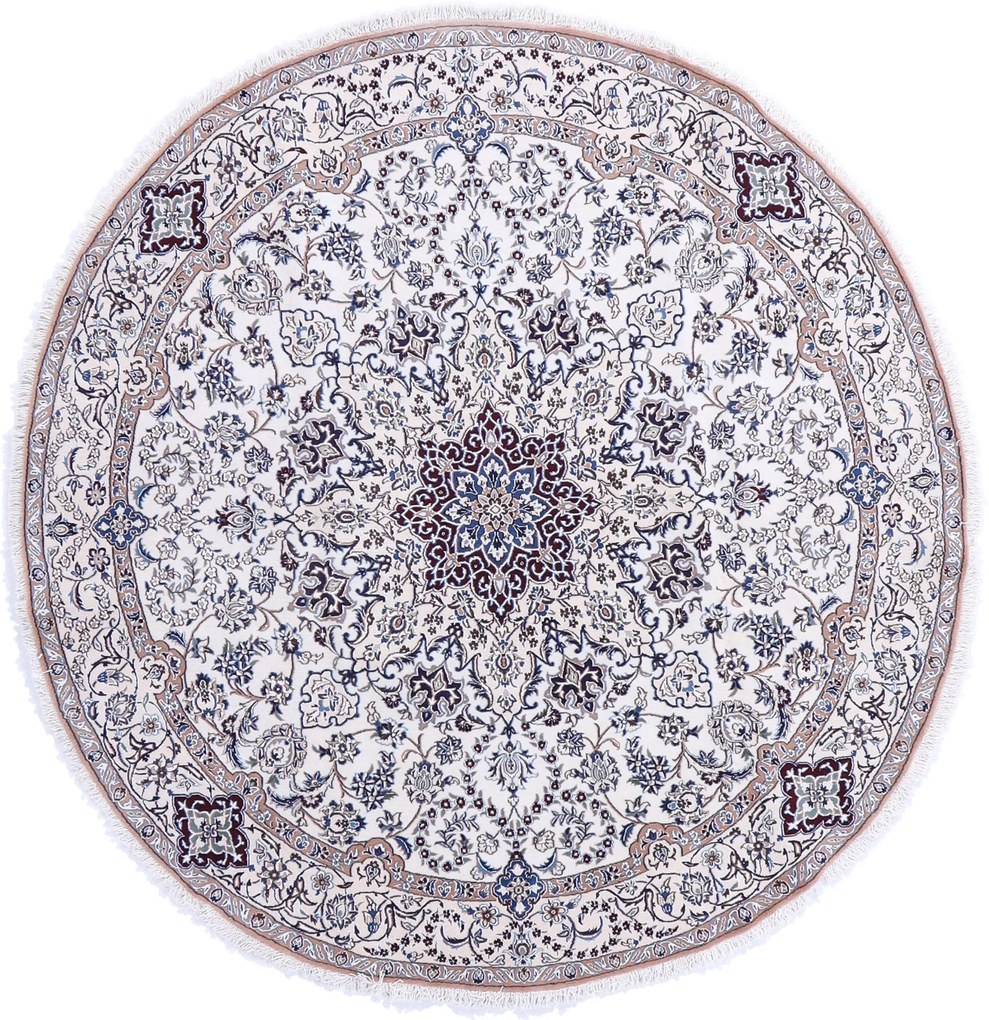 Nain Tappeto 210x210 (Iran) Annodato A Mano