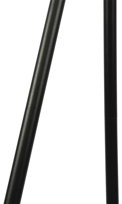 Lampada da terra per esterni moderna nera IP44 con LED solare - Virginia