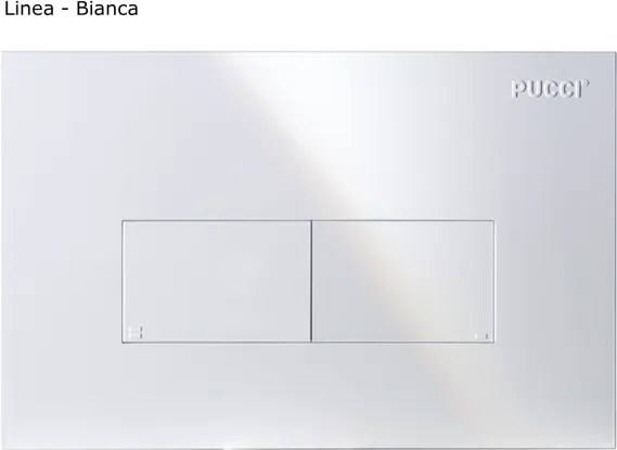 Cassetta incasso pulsante alto (2 pulsanti 9 lt - 4 lt) Pucci ECO 1315490001 + placca