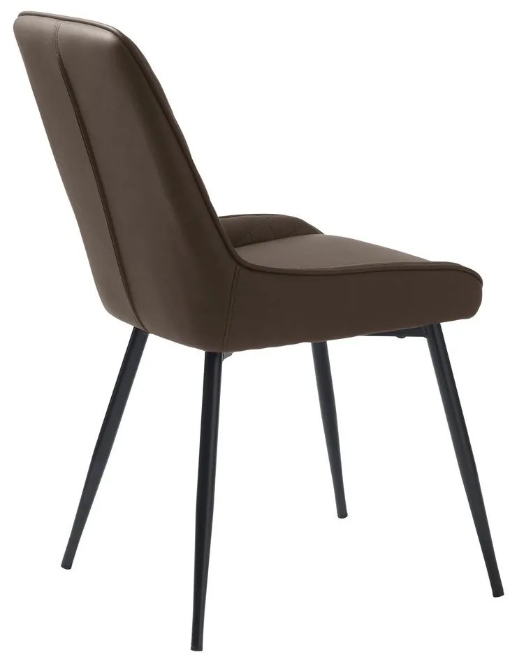 Sedia da pranzo marrone scuro Milton - Unique Furniture