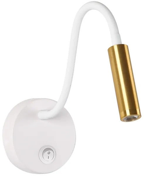 Brilagi - LED Lampada flessibile da muro MAYA LED/3W/230V 4000K bianco/oro