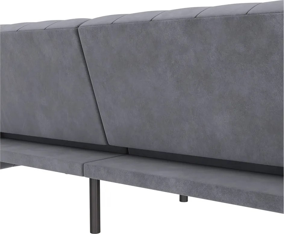 Divano in velluto grigio scuro 236 cm Felix - Støraa