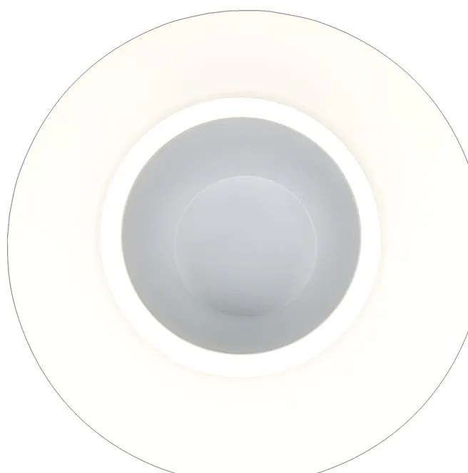 Applique LED design Silvia bianco IP20, luce bianco naturale 620 lumen, NOVECENTO
