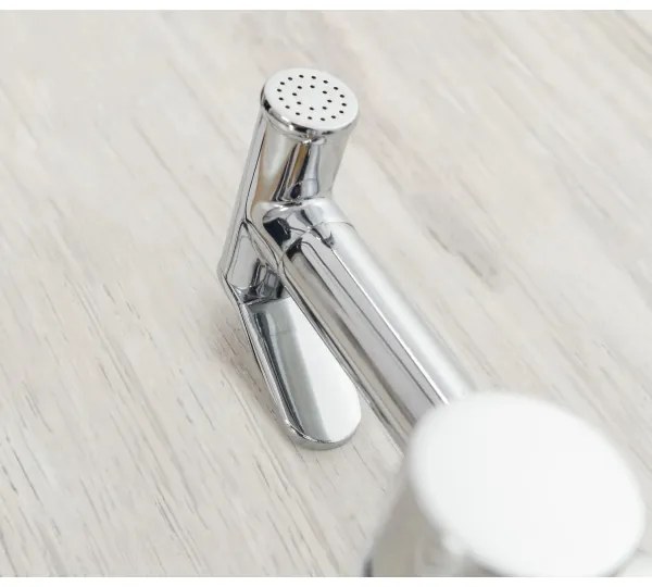 REA-B4106-Bidet. miscelatore per bidet con doccetta per installazione a incasso LUNGO, cromo lucido