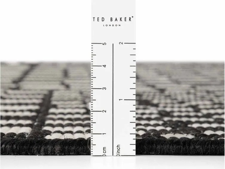 Tappeto da interno/esterno nero/color crema 160x230 cm Haringey Barkham – Ted Baker