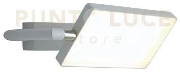 Applique a parete led book bianca 18w 1820lm 3000k 22,5x15x10cm ori...