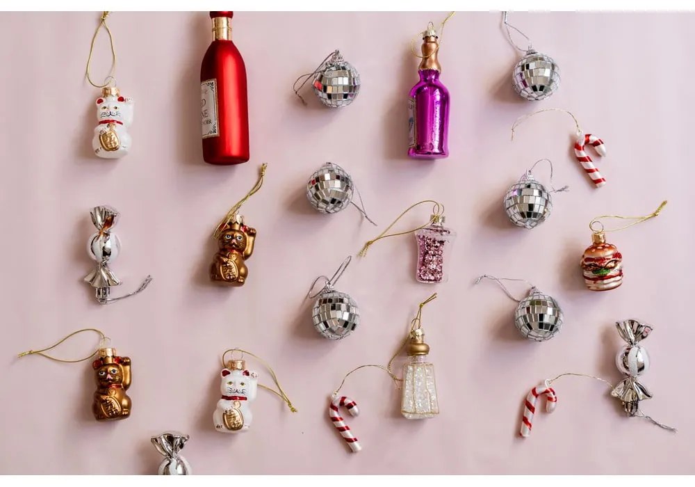 Set di palline di Natale in plastica 6 pz ø 4 cm Mirror Ball Mini – Sass & Belle