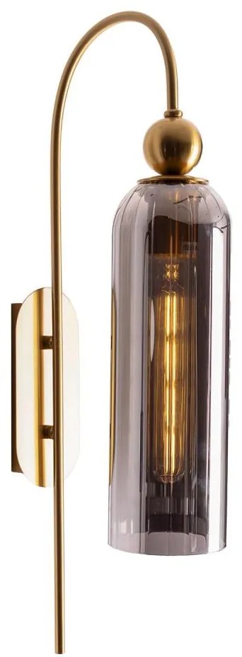 MAXLIGHT W0333 - Applique CAMPANILA 1xE27/40W/230V ottone/grigio