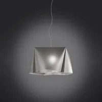 Sospensione Moderna 1 Luce Wanda In Polilux Silver D25 Made In Italy