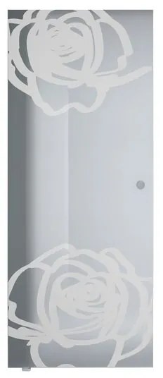 Anta per porta scorrevole Rose in vetro bianco L 96 x H 215 cm