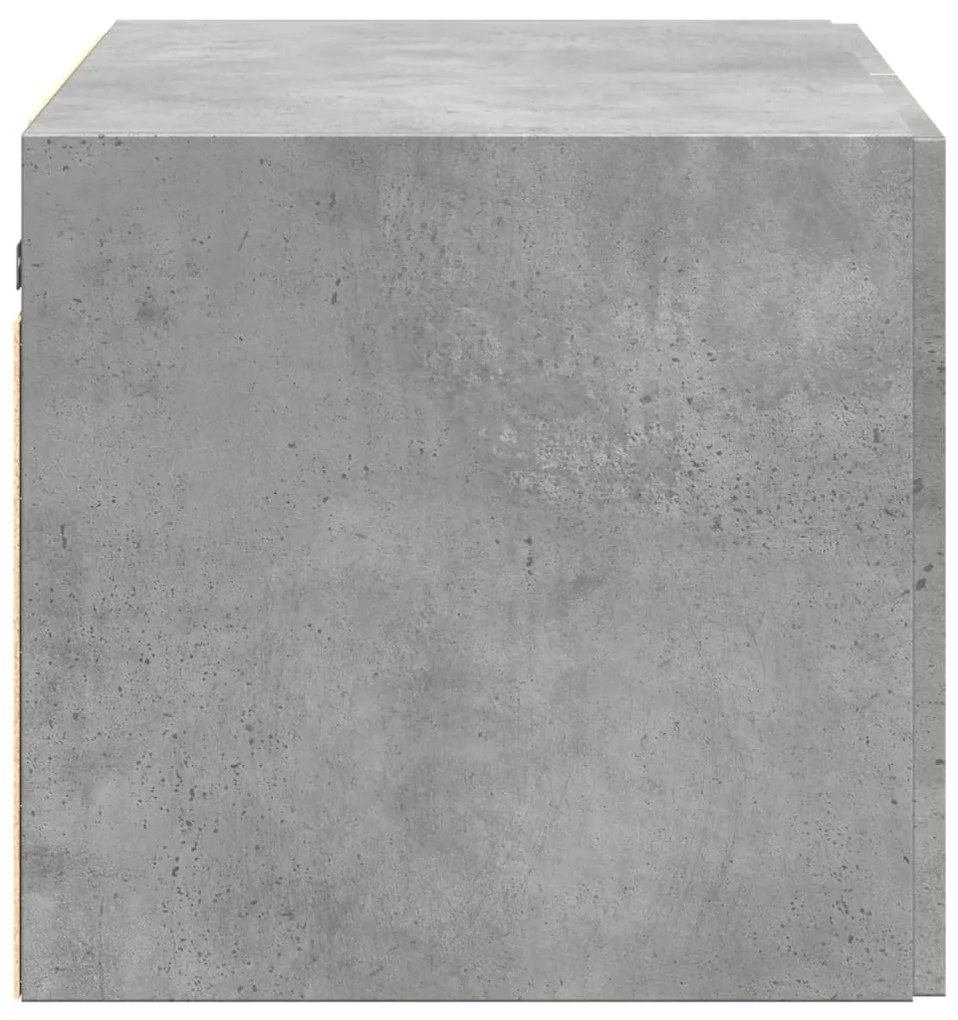 Mobile a parete grigio cemento 70x42,5x40 cm legno multistrato