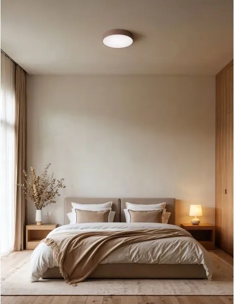 Brilagi - Plafoniera a soffitto per bagno CLARE 2xE27/24W/230V Ø 30 cm IP54 marrone