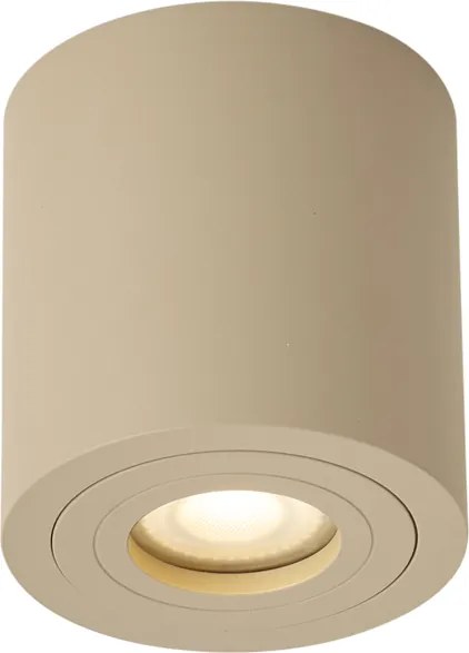 Faretto da soffitto moderno tortora GU10 50mm IP44 - Capa