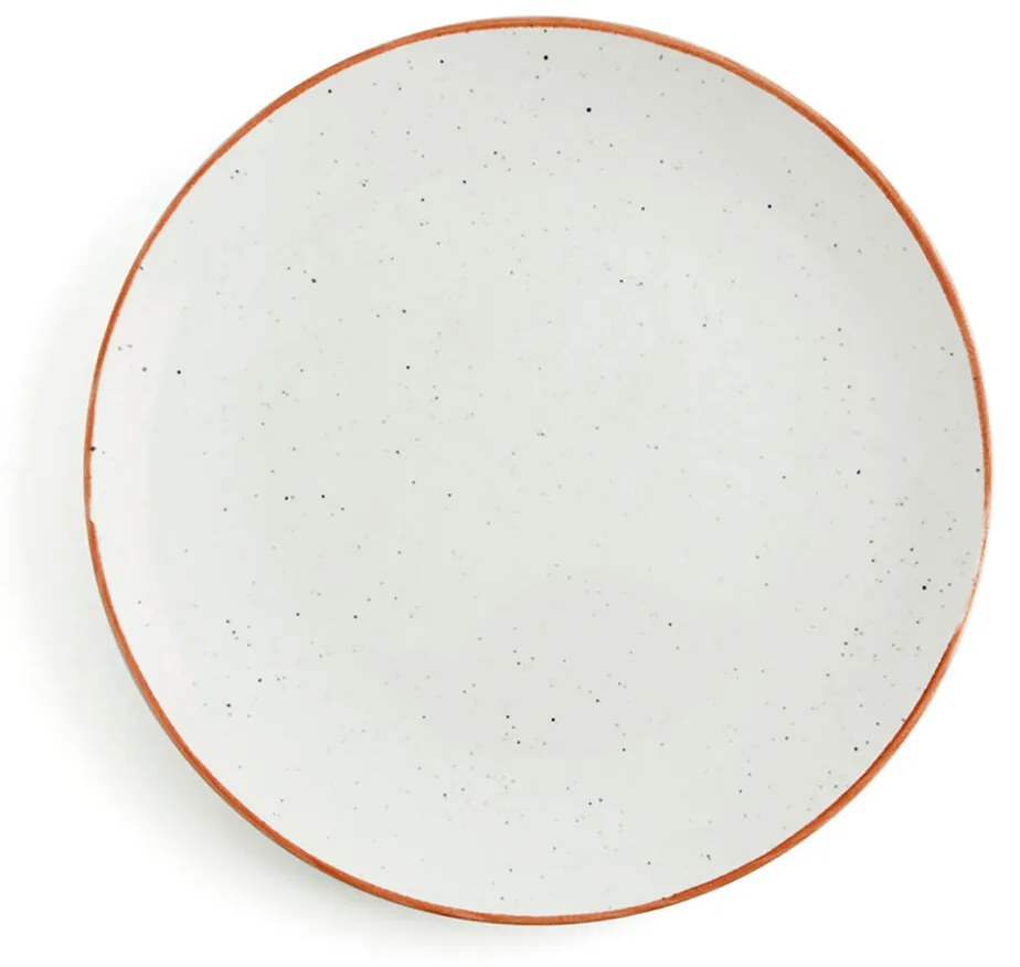 Piatto Piano Ariane Terra Ceramica Beige (Ø 21 cm) (12 Unità)