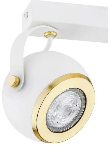 Argon 7038 - Luce Spot KOS PLUS 2xGU10/5W/230V bianco/oro