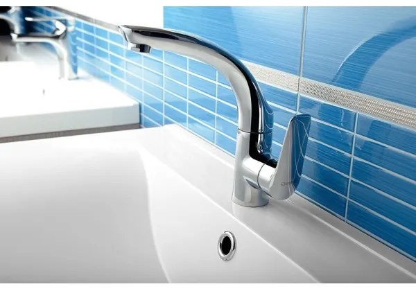 Sapho - Miscelatore per lavabo SOLITER 18 cm cromo lucido