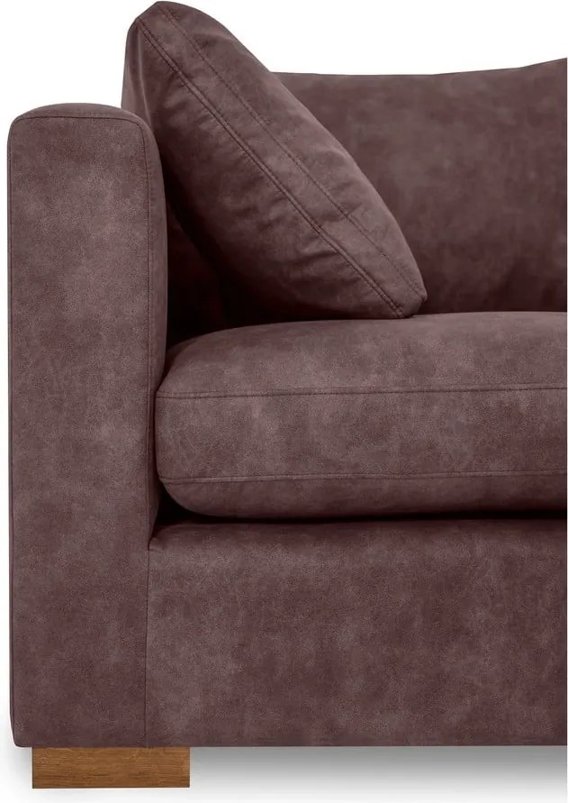 Divano in similpelle marrone scuro 175 cm Hamburg - Scandic