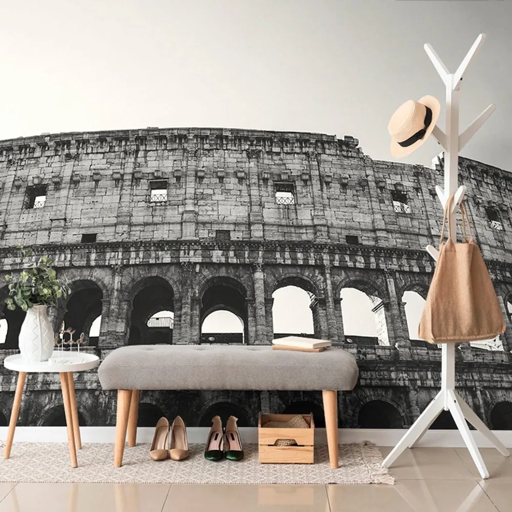 Carta da parati autoadesiva – Colosseo in bianco e nero
