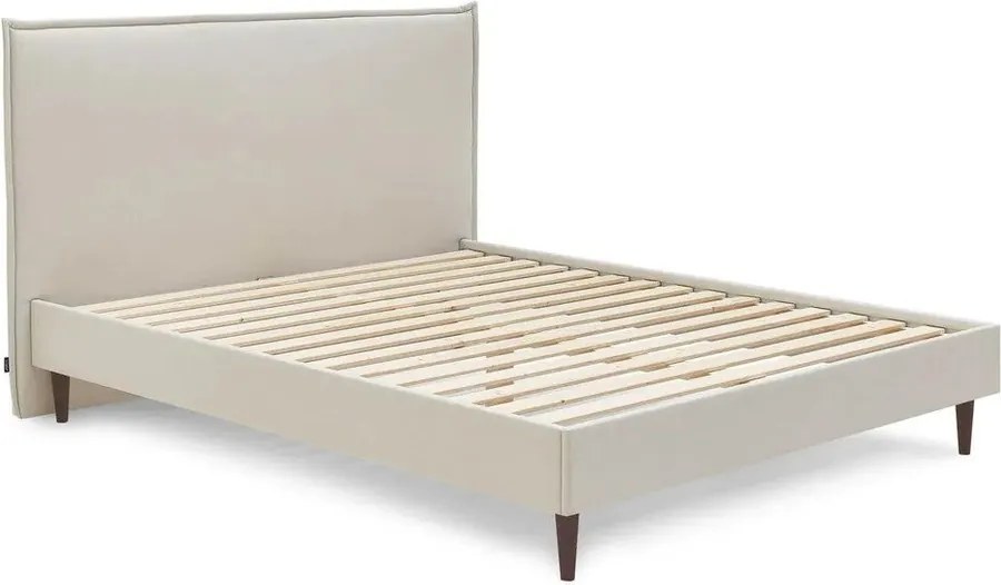Letto matrimoniale imbottito beige con griglia 180x200 cm Sary - Bobochic Paris