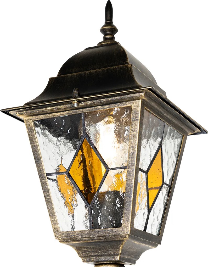 Lanterna da esterno vintage oro antico 240 cm 2 luci - Antigua