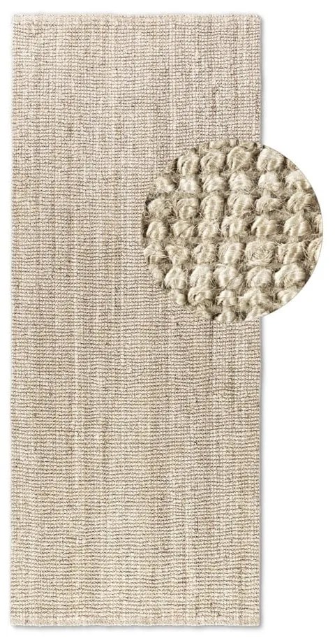 Runner in juta crema 80x200 cm Bouclé - Hanse Home