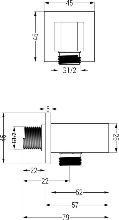 Mexen Uno DR72 set doccia ad incasso, cromo - 71435DR72-00