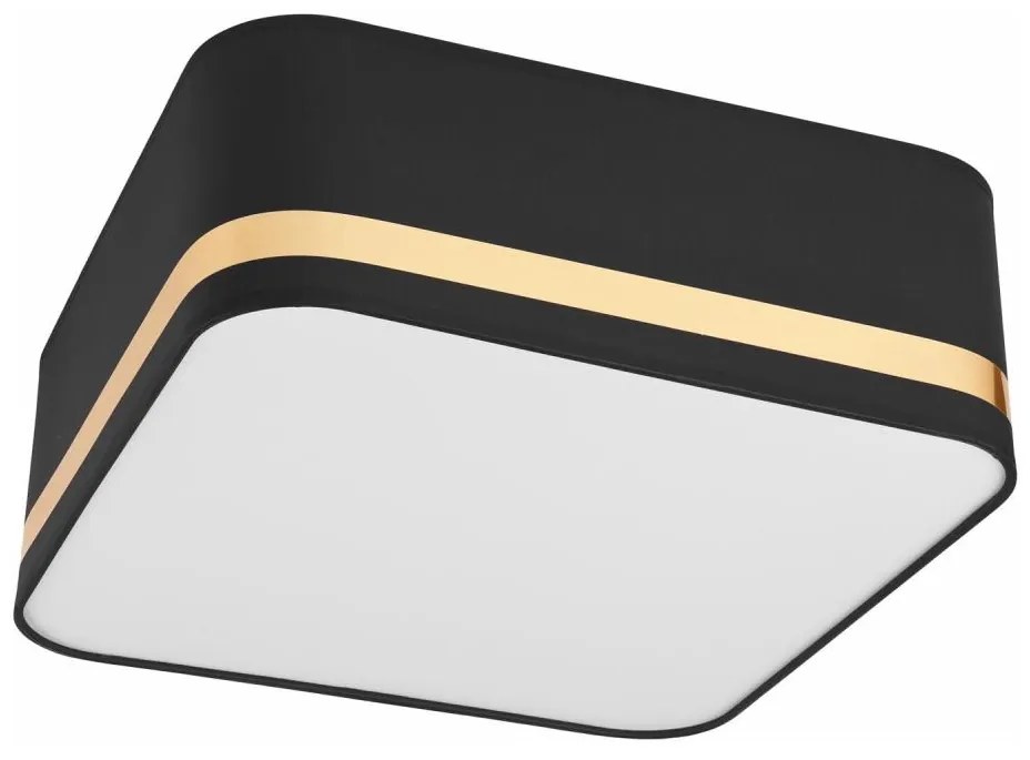 Plafoniera SIRJA SQUARE 2xE27/60W/230V 35x35 cm nero