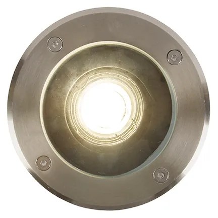 Faretto da terra esterno intelligente in acciaio inox incl. WiFi GU10 IP65 - Delux