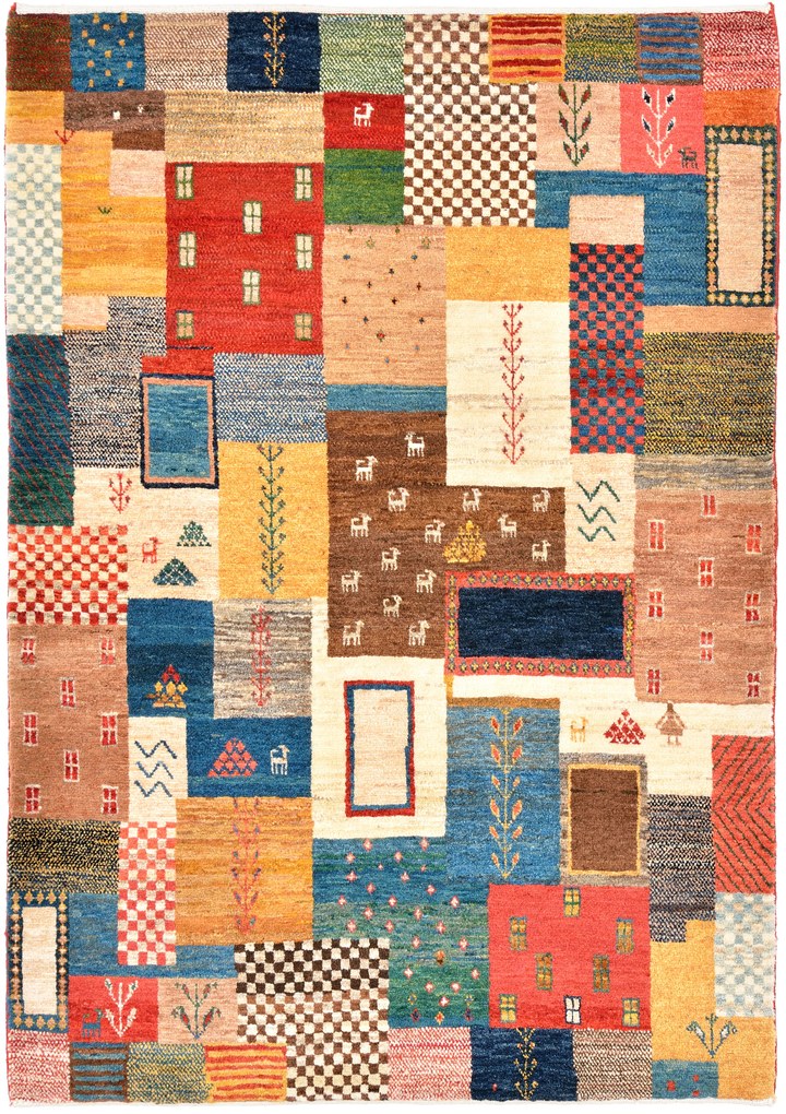 Loribaft Tappeto 110 x 150 (Iran) Annodato A Mano