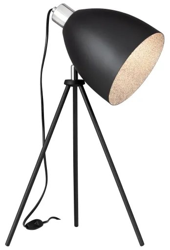 Eglo 79378 - Lampada da tavolo MAREPERLA 1xE27/60W/230V nero
