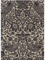 Morris & Co Carta da parati Pure Strawberry Thief - Gilver/ Graphite