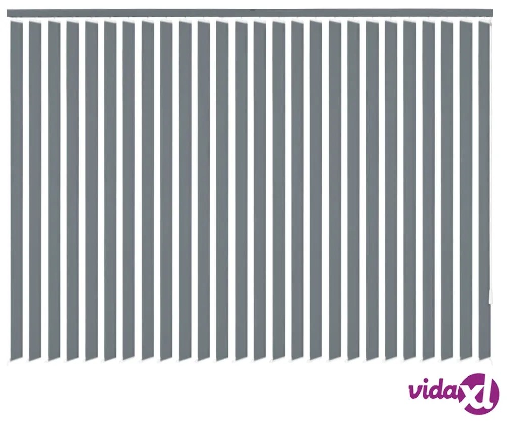 vidaXL Tende Verticali a Fascia in Stoffa Grigia 150x180 cm