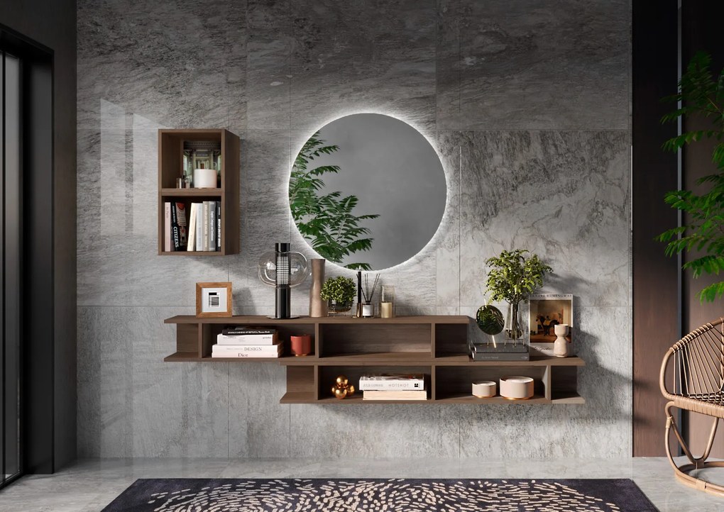 Mobile da ingresso Natan in finitura Rovere Mercure
