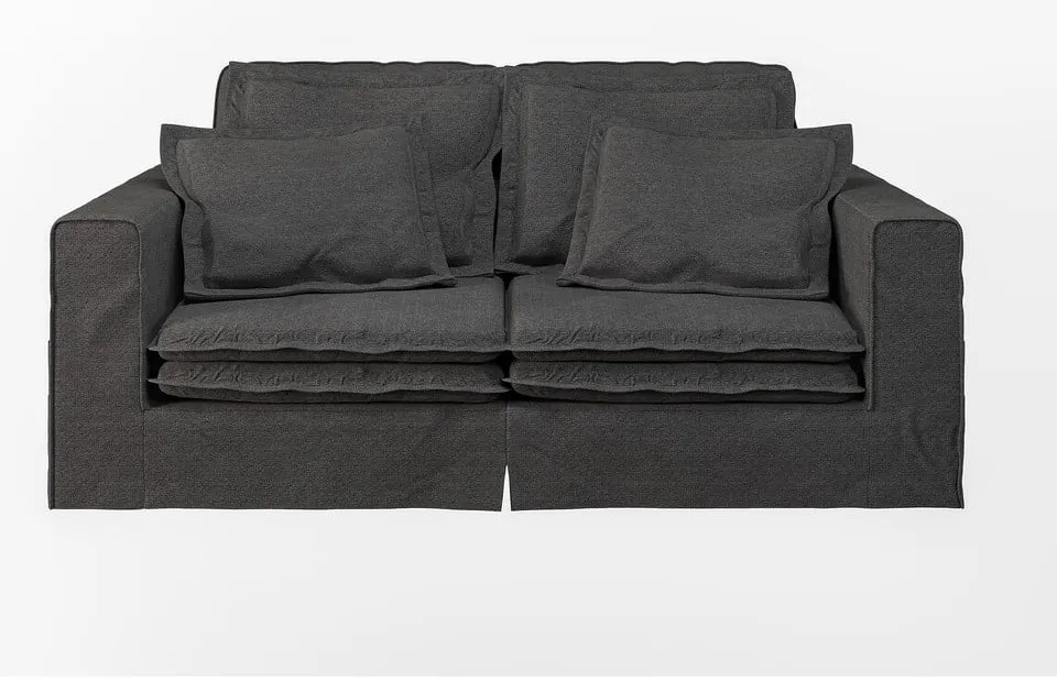 Divano nero 196 cm Nora – Ropez