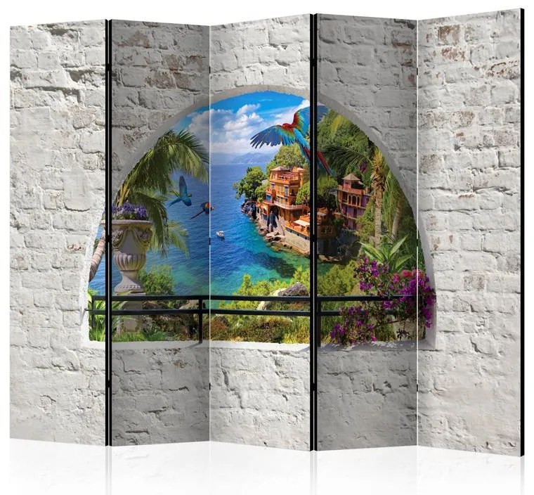 Paravento  Window in Paradise II [Room Dividers]  Colore ---, Dimensioni e Misure 225x172