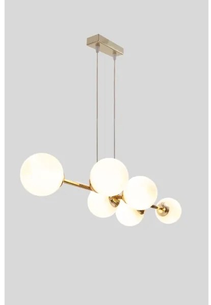 Lampadario a sospensione con filo FIRA 5xE27/60W/230V oro